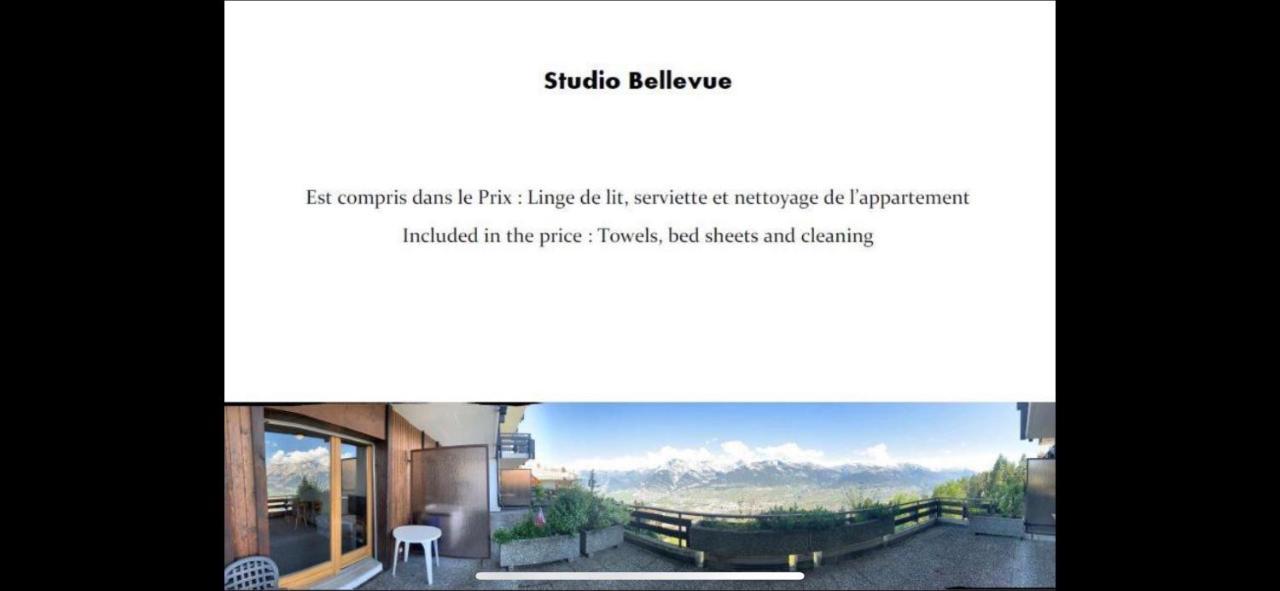 Studios Bellevue 1 Et 2, Ski Lift 150M Veysonnaz Exterior foto
